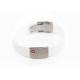 Ruochu Silicone Medical ID Bracelets / QR Code Medical Alert Bracelet With Engraved Plate
