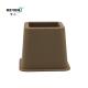 KR-P0258K Plastic Brown 3 Inch Bed Risers , Adjustable Bed Frame Risers High Stability