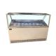 R290 Refrigerant 12*1/3 Pans Gelato Ice Cream Display Freezer CFC Free