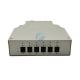 12 Core Ftth Terminal Box 6 Ports Lc Duplex Din Rail Fiber Optical
