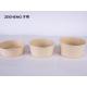 Disposable Eco Friendly Bamboo Food Bowls PLA Coating 1000ml