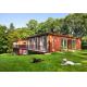 Well - Equipped Custom Built Shipping Containers Red Color For Holiday Travel