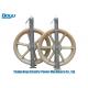 400X80mm Nylon Single Conductor Pulley Rated Load 20kN High Working Efficiency