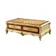 Luxury Veneer High Gloss Rectangle Classical Tea Carved Antique Coffee Table