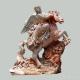 Angel With Marble Horse Cloud Pink Marble M-Horse-05 with 2 M High or customized size
