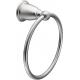 Moen YB2286CH Brantford Collection Traditional Single Post Bathroom Hand Towel Ring Chrome Shower Rough In Valve