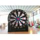 Indoor Giant Inflatable Sports Games Inflatable Foot Darts 3 X 3.3m Digital Printing