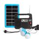 3600mah Mini Solar Lighting System Kit With 3W Light Bulb Radio Function  USB Rechargeable