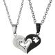 New Fashion Tagor Jewelry 316L Stainless Steel couple Pendant Necklace TYGN244