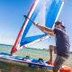 1.2kg 4.5m 4 Battens Sup Windsurfing Sails Windsurfer Sail Easy To Carry