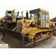 Enclosed Cabin Used Cat Bulldozer D6D With New Track / Cat 3306 Engine