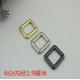 Shiny nickel zinc alloy 3/4 inch rectangle metal ring buckle for bags