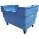 Safety Anti Collision Guest Room Equipment Linen Cart PE Material With 4 Wheels