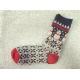 Free size christmas snowman design winter acrylic thick wearing hosiery for female