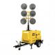 Hydraulic Lifting Mobile Light Tower , IP54 6*1000W Metal Halide Lamp