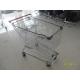 Colorful Plastics Supermarket Shopping Trolley , 160 L Steel Shopping Cart