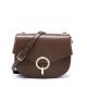 Genuine Leather Saddle Bags Fashion Cowhide Handbag for Women  Cross-body Bags