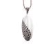 Retro Thai 925 Silver Red Agate Pendant with Marcasite and 18 Inches Chain (N11065WHITE)