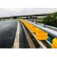 Yellow Barrel Hot Galvanized Beam Column Safety Highway Barrier