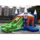 5in1 commercial grade kids crocodile inflatable combo game with slide for