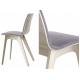 Pure Solid Wood Restaurant Dining Chair , Casual Modern Cafe Chair