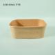 ZEEHENG Kraft Rectangular Deli Bowls with Lids 750ml