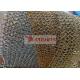 Carbon Steel Metal Drapery Round Ring Mesh For Shopping Mall Decoration