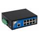 IEEE802.3 Industrial POE Switch , 8 Port POE Switch With 1 Gigabit Uplink