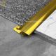 Gloss Gold Z Bar Flooring Profile Carpet Transition Strip With Glue