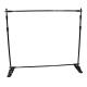 Large Graphic Adjustable Display Stand , Backwall Telescopic Backdrop Stand