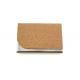 Stainless Iron PU Leather cork card holder Magnetic Eco Friendly Card Case 65g