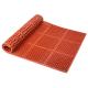 Lightweight Restaurant Rubber Floor Mat With Drainage Holes, Anti-Fatigue Mats, Red, T30 Competitor