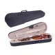Oxford Cloth Surface Violin Hard Case Velvet Lining Musician Travel Case
