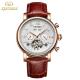 Gold Case Minimalist Mechanical Watch Multi Functional Pointer Dial Display