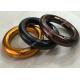 12mm x 45mm Safety Belt Accessories Aluminium Alloy Round Ring For Climbing