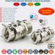Nickel-Plated Brass IP68 Waterproof PG Cable Glands PG7~PG48 with Pullout