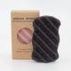 12.5*7.0*2.8cm Wave Shaped Charcoal Body Sponge Konjac Exfoliator Sponge For Body