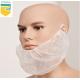 Melt - Blown Fabric Disposable Beard Nets Fluid Resistant For Sanitary Protection