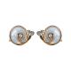 Rose Gold Snails silver Freshwater Pearl Earrings Stud Natural Pearl for Women