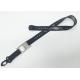 Professional Dye Sublimation Lanyards With Detachable Clip White Black