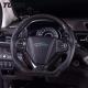 Custom Refit Black Carbon Fiber Honda Steering Wheel Leather Sports Racing