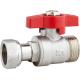 5401A Gas Stove Brass Ball Angle Valve DN15 for Residential Hot Water Supply w/ Plastic pipe Adapter x Flex. Female Nut