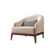 Modern chinese style furniture design of Joyful ever Hotel sofas leisure seating cushion by Walnut wood legs