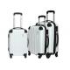 One Zipper Framed Trolley Bags Set Of 3 Piece With Silver Iron Trolley