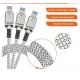 Iphone 5 Iphone 6 USB Data Cable With LED Light Zinc Alloy Multi Functional