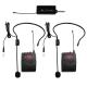 Back Clip UHF Wireless Microphone Headset / UHF Cordless Mic Dual Ear Hook Retractable
