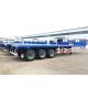 Diesel Flat Bed 3 Axle 40 Ft Shipping Container Trailer