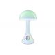 Mushroom Rechargeable Rgb Led Desk Lamp 4.8W Power With Touch Control