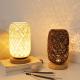 Wood Rattan Twine Ball Lights Table Lamp Room Home Art Decor bamboo table lamp(WH-MTB-93)