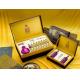 Gold Color Logo Embossing CMYK Printing Cardboard Cosmetic Box Packing with the Plastic Tray